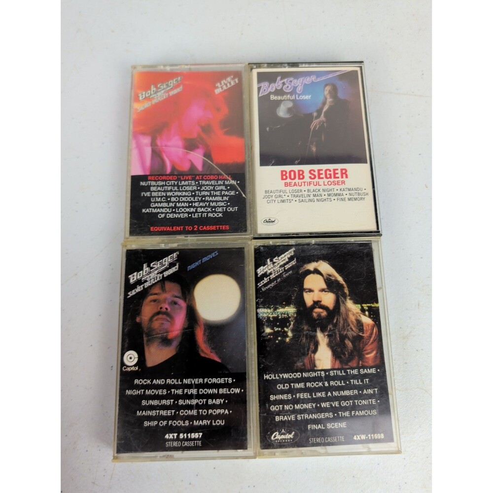 BOB SEGER LOT OF 4 CASSETTES See Photos For Titles CLASSIC ROCK